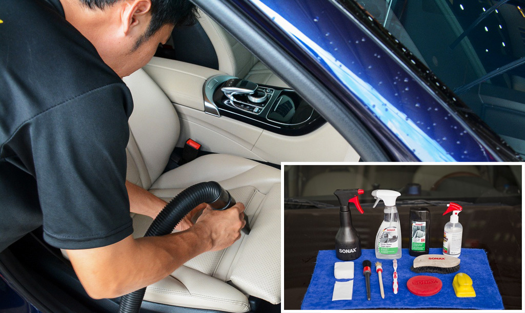 5 bước vệ sinh ghế da ô tô Lexus sạch như mới 