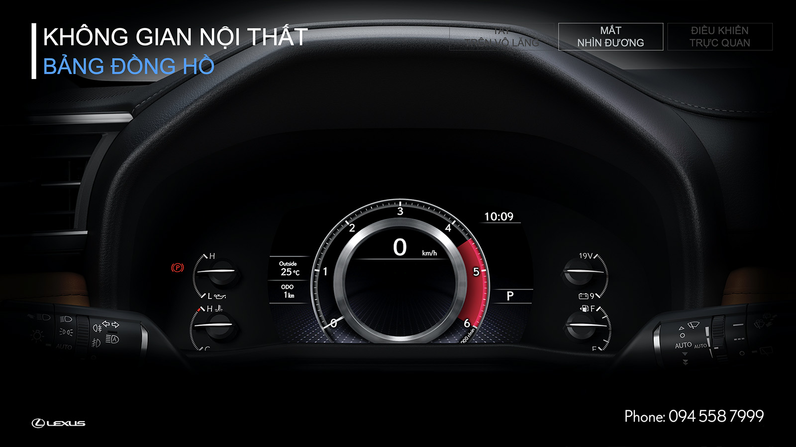 Đồng hồ kỹ thuật số trên LX 600