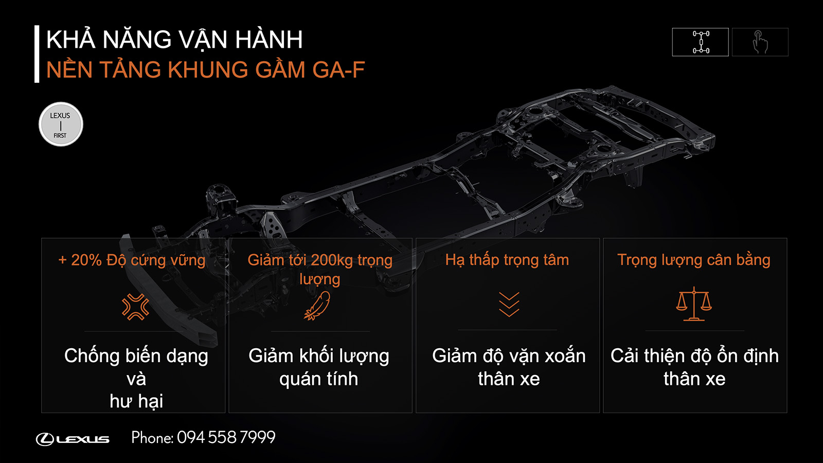 Khung gầm xe Lexus LX 600