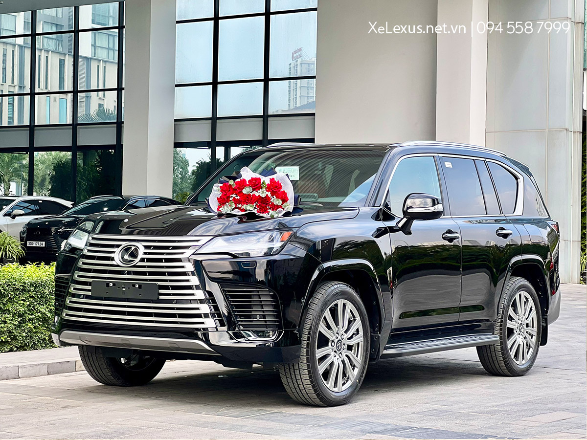 Xe Lexus LX600 4 chỗ màu Đen