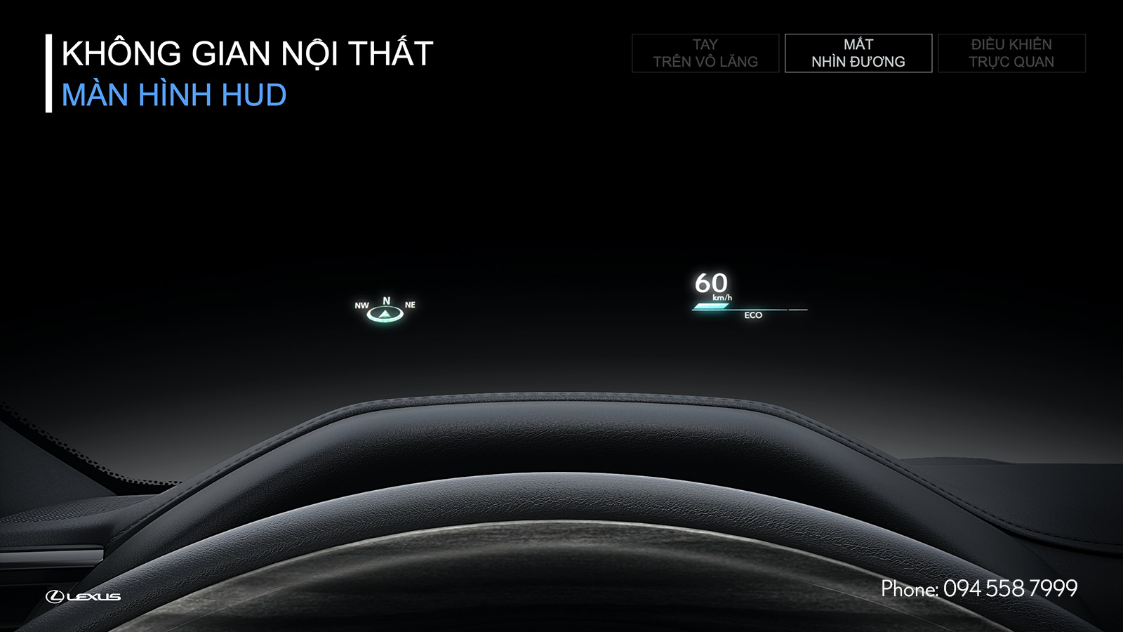 Màn hình HUD trên LX 600