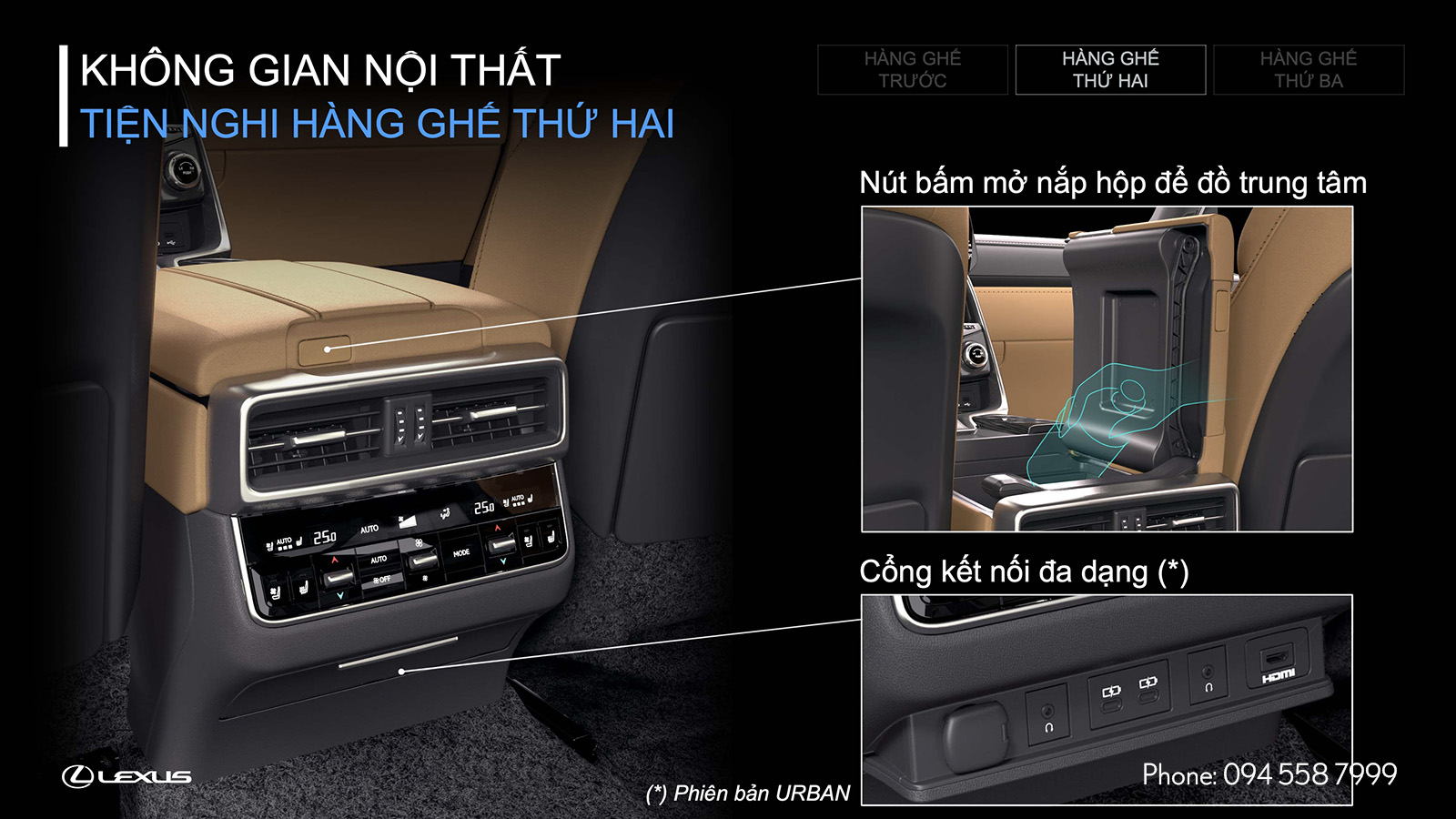 Tiện nghi trên khoang hành khách xe LX 600 - ảnh 4