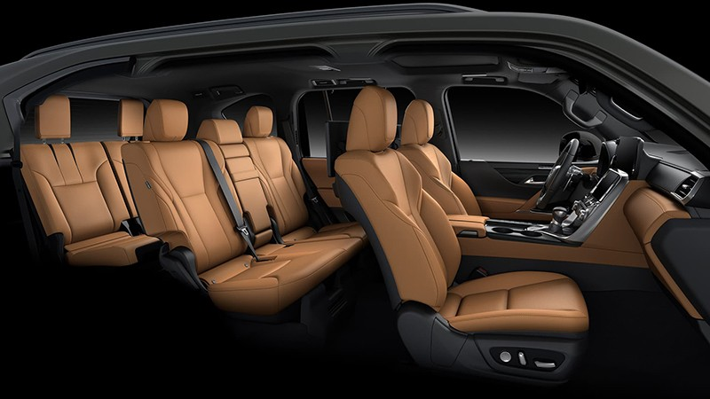 Nội thất xe Lexus Lx600 2024 tích hợp nhiều tiện ích