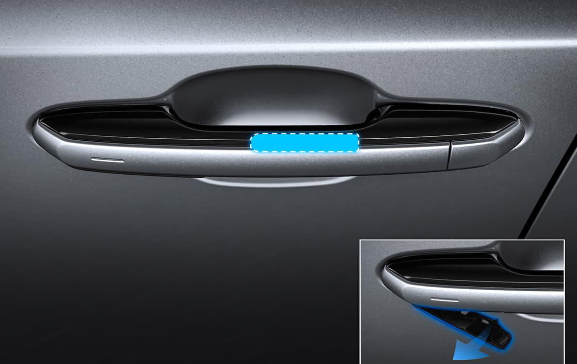 Hệ thống tay nắm cửa E-Latch trên RX500h