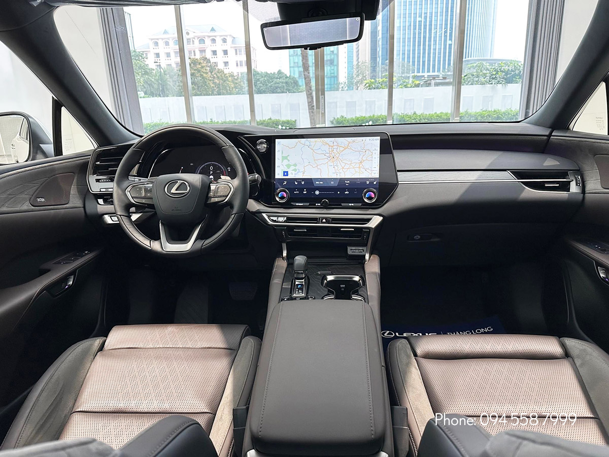 Lexus RX 350 Luxury nội thất màu Nâu Đỏ Dark Sepia - ảnh 1