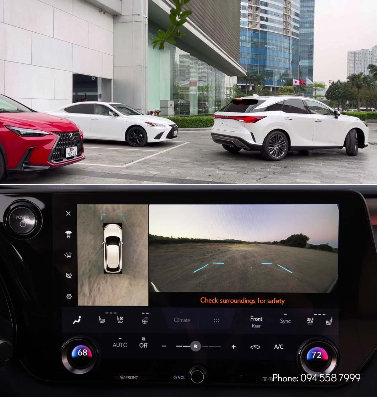 Hệ thống đỗ xe chủ động trên xe Lexus RX 350 Premium