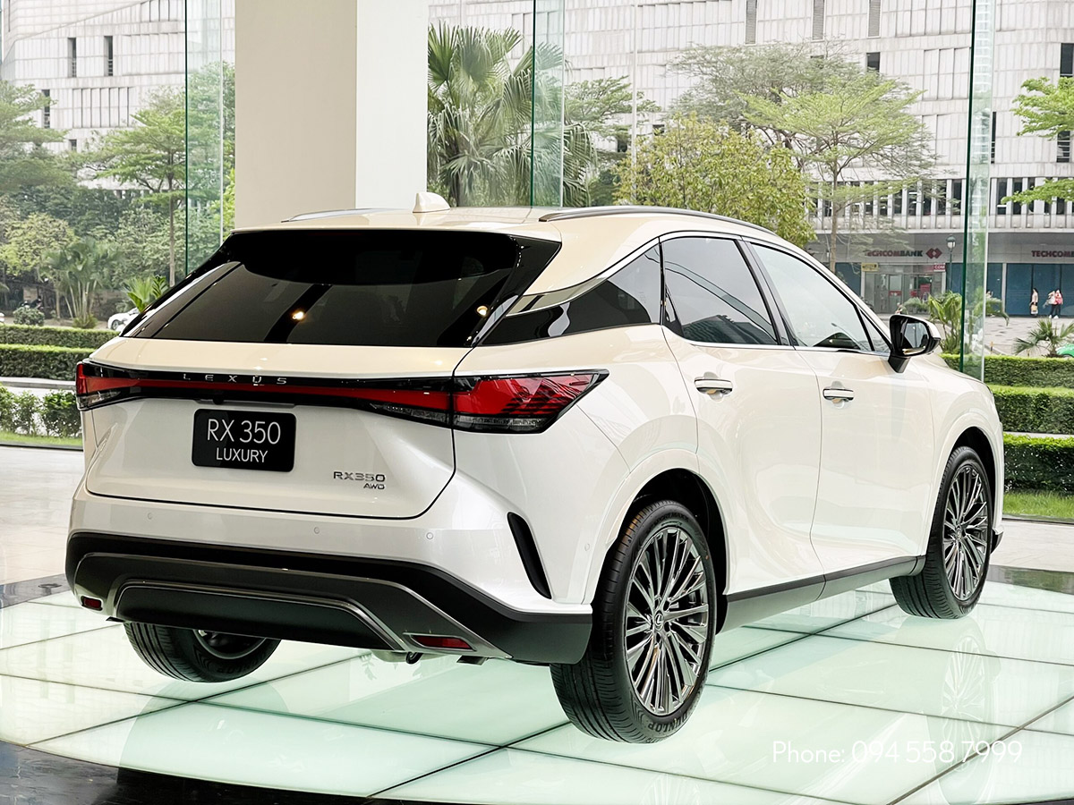 Phần đuôi xe RX 350 Luxury