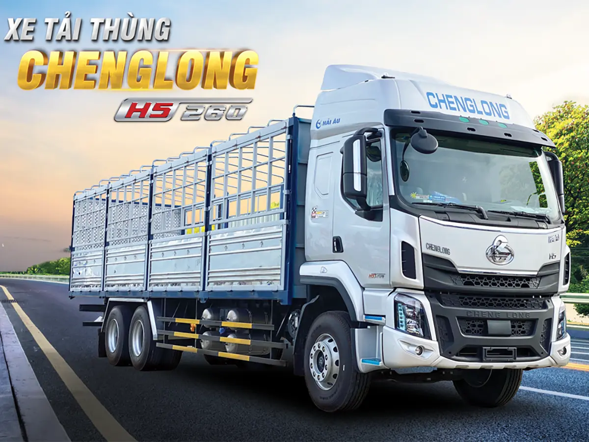 Xe tải Chenglong 15 tấn H5 260HP 3 chân thùng dài 9m9