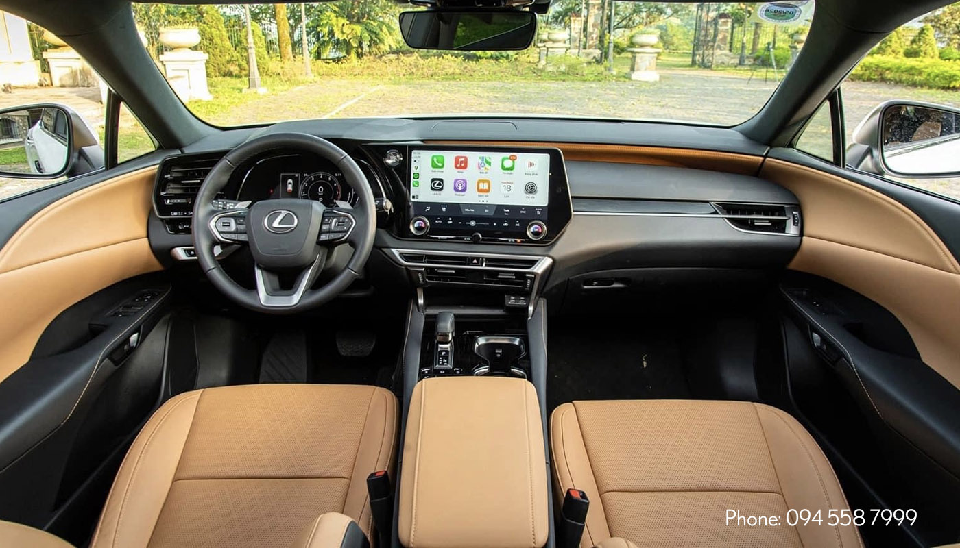Xe Lexus RX 350 Premium nội thất Nâu da Bò