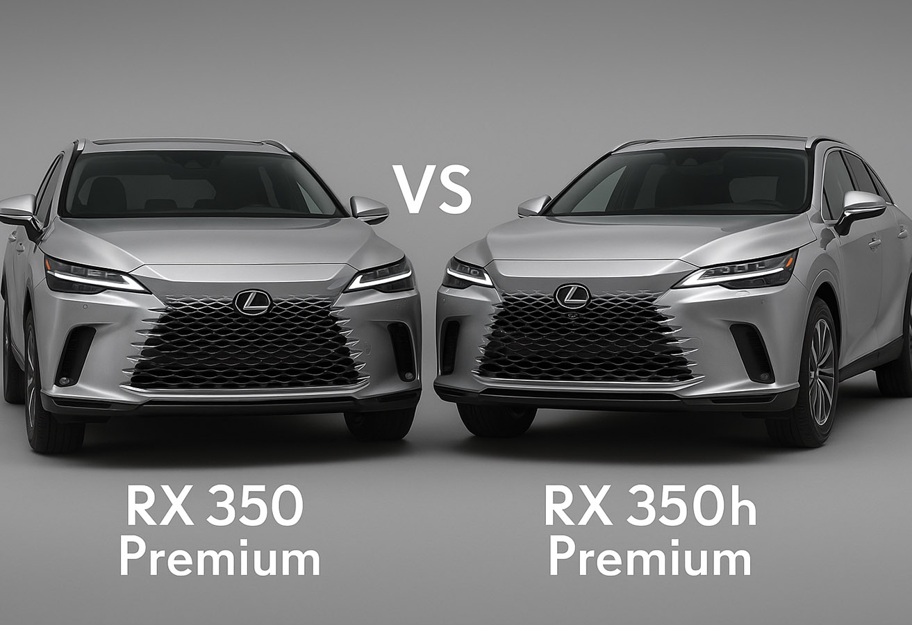 So sánh chi tiết điểm giống và khác nhau giữa RX350 Premium (động cơ xăng) và RX350h Premium (động cơ hybrid)