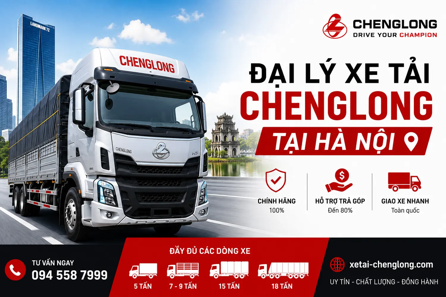 Đại lý xe tải Chenglong tại Hà Nội ở đâu?