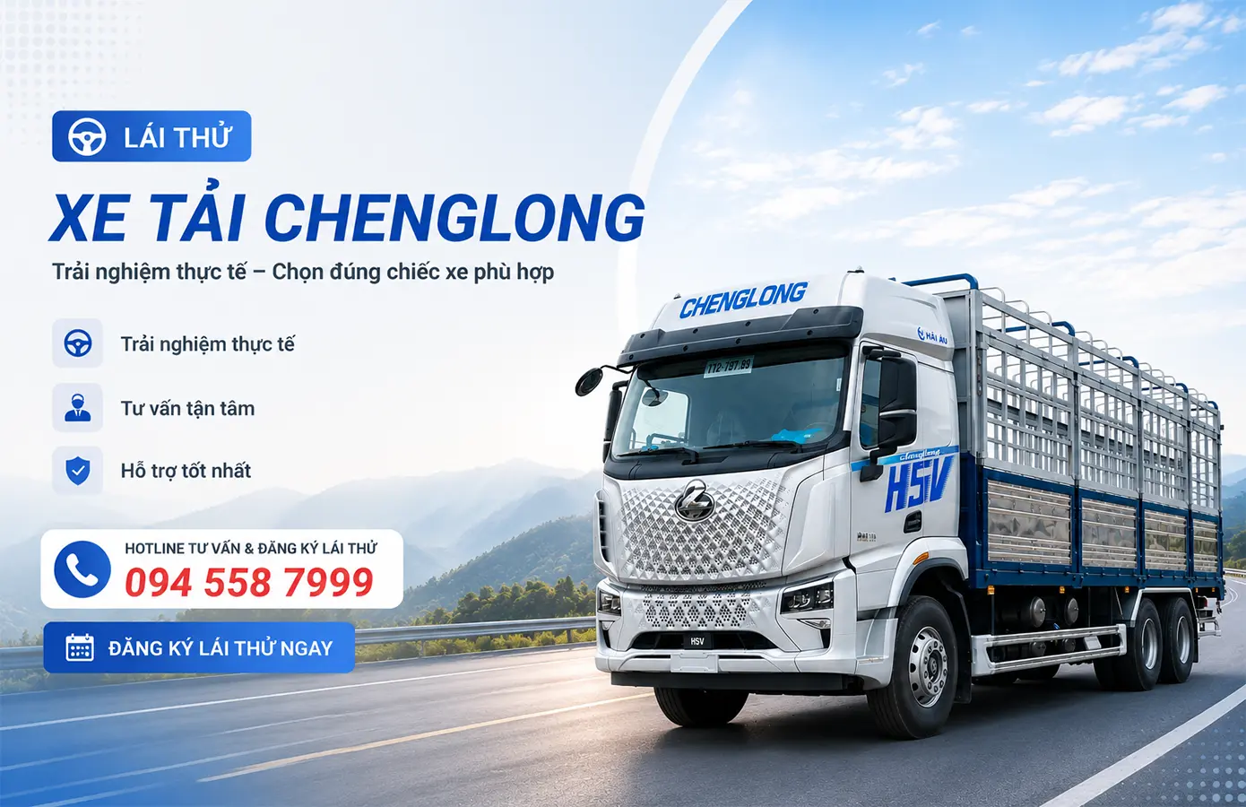 Lái thử xe tải Chenglong